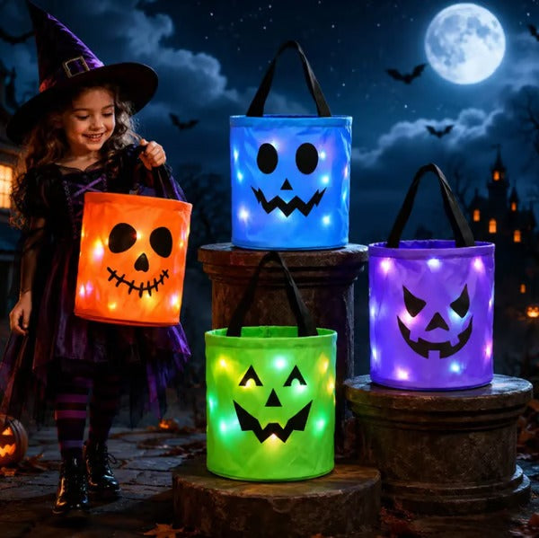 Halloween Guardian Light · Reusable Non-Woven LED Candy Bucket