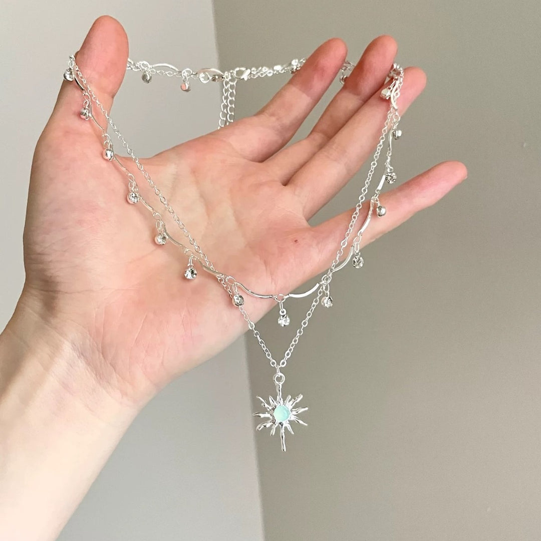 S925 Silver Celestial Layered Necklace
