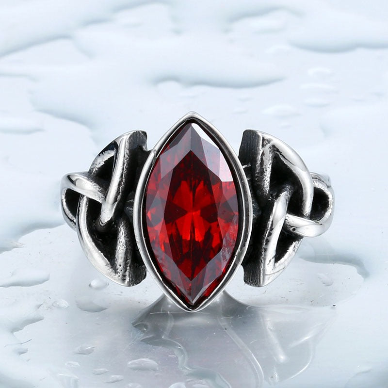 Vintage Celtic Knot Marquise Ring