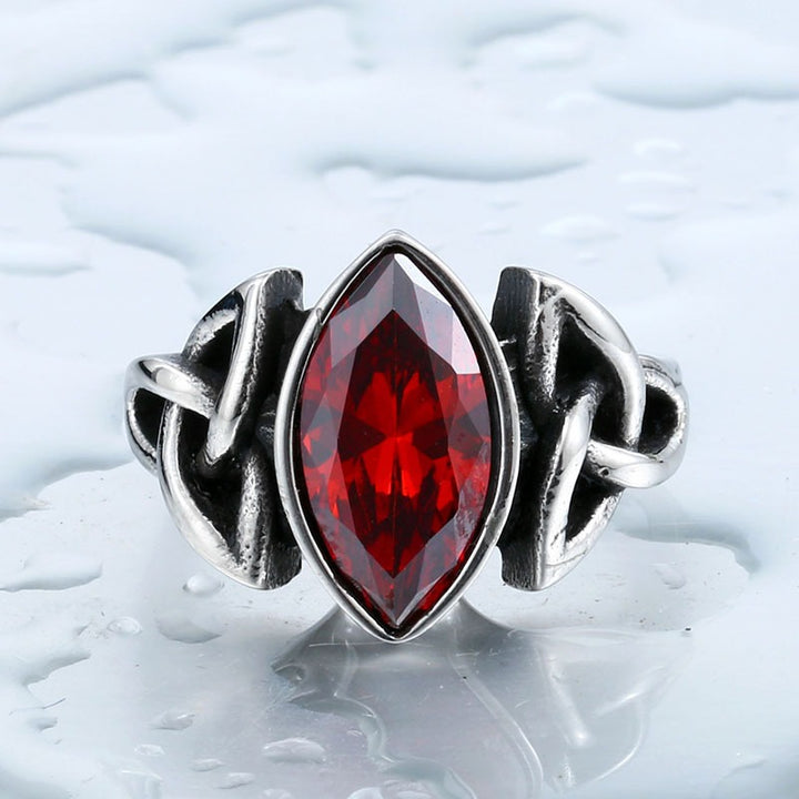 Vintage Celtic Knot Marquise Ring