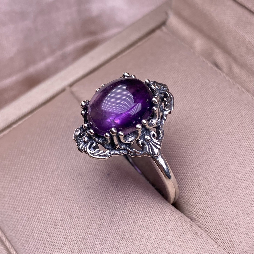 Vintage Natural Amethyst Ring