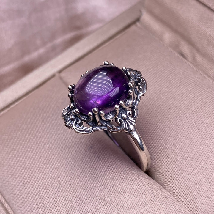 Vintage Natural Amethyst Ring