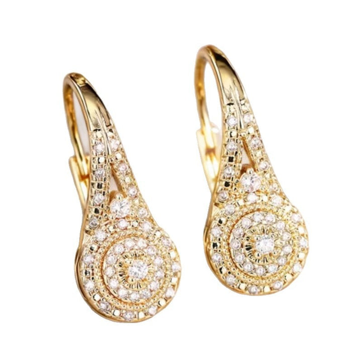 Timeless Teardrop Pave CZ Hoop Earrings