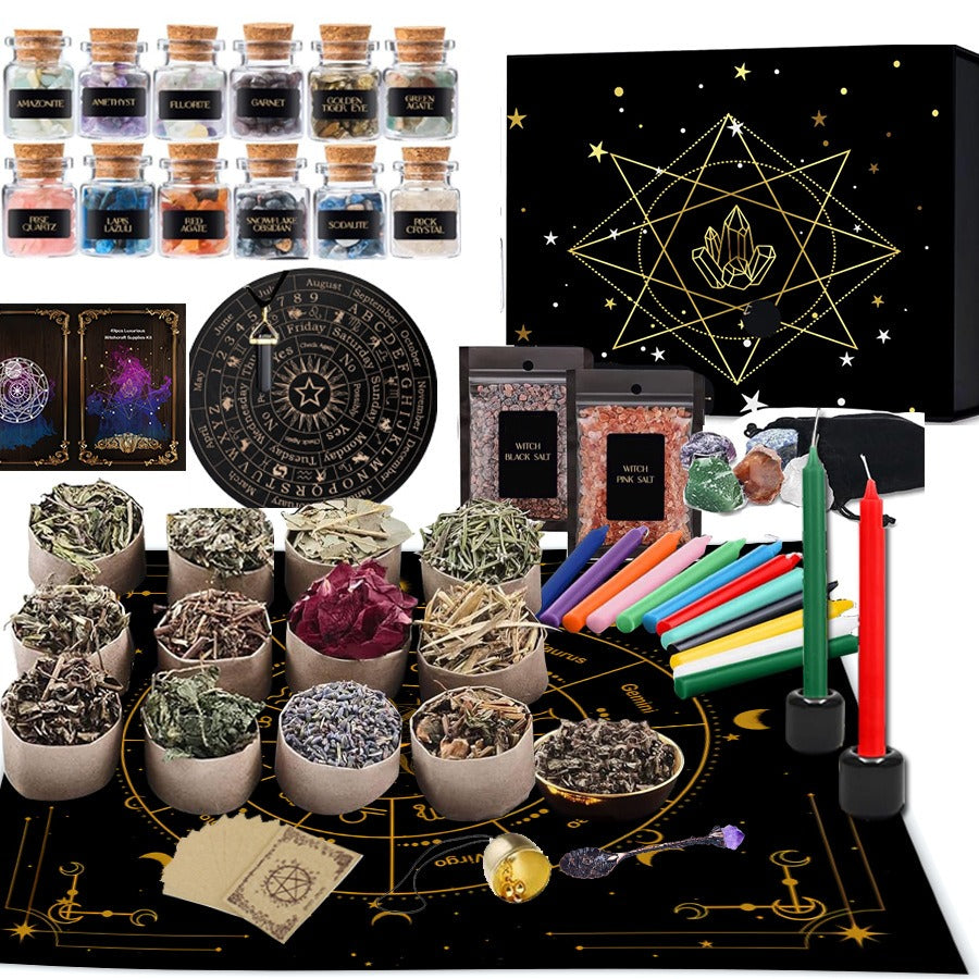 55-Piece Complete Witchcraft Supplies Kit