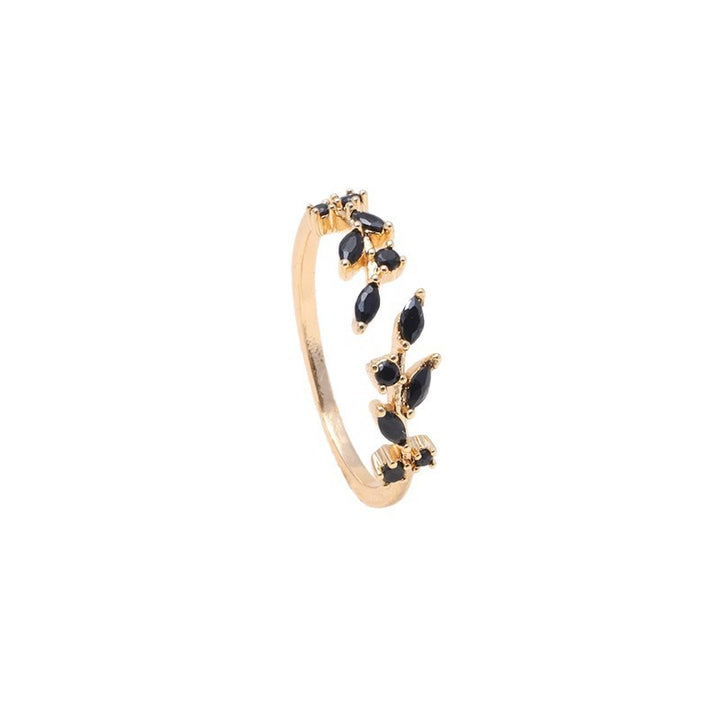 Ear of Wheat S925 Silver 14K Gold Plated Geometric Open Ring