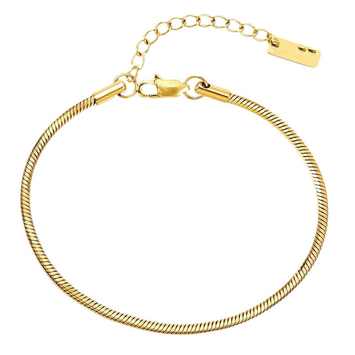 Minimalist Dainty S925 Silver Snake Chain Anklet