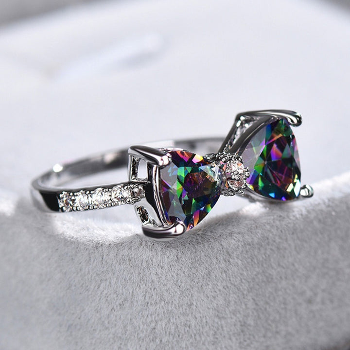 Bowknot Brilliance S925 Silver Pavé Zirconia Bow Ring