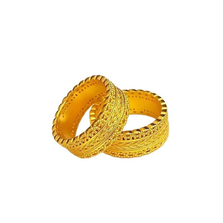 Golden Lace 18K Gold Filigree Wheat Weave Ring