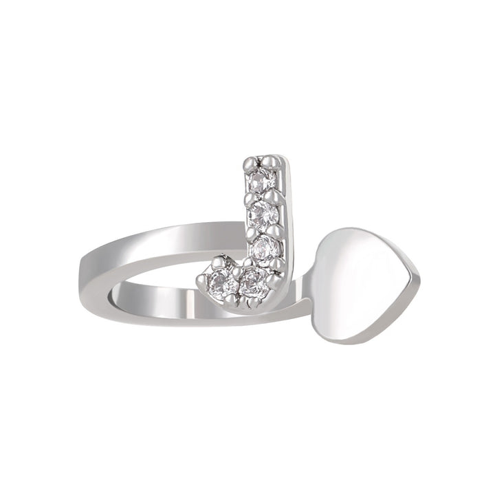 Trendy Minimalist CZ Initial Ear Cuffs / Studs