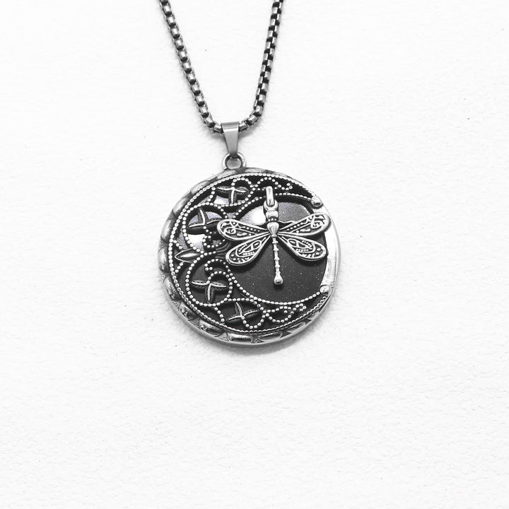 Vintage Dragonfly Talisman Necklace