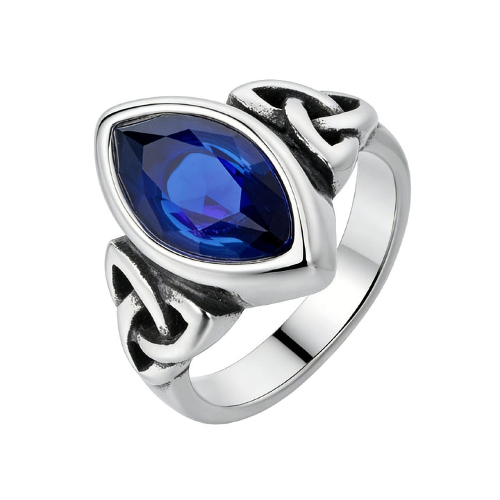 Vintage Celtic Knot Marquise Ring