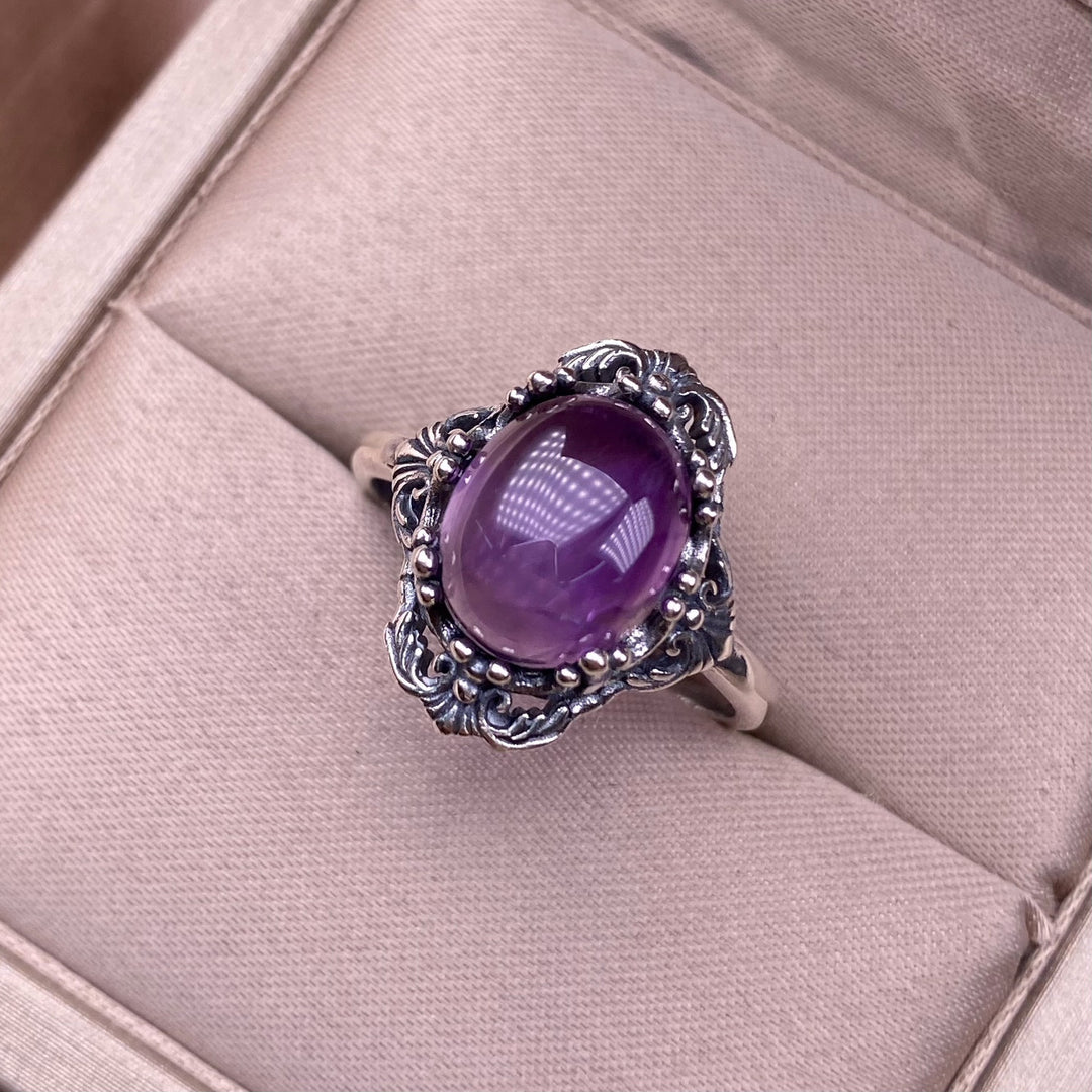 Vintage Natural Amethyst Ring