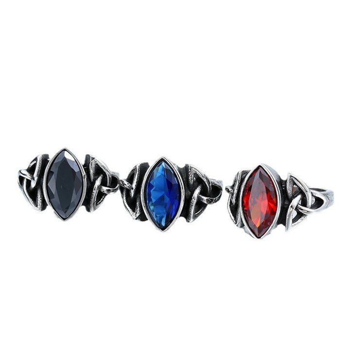 Vintage Celtic Knot Marquise Ring