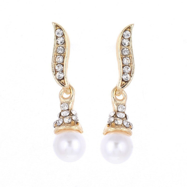 French Vintage Pearl Necklace & Earrings Set