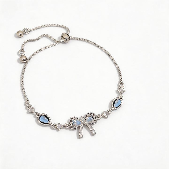 French Vintage Bow & Crystal Bracelet