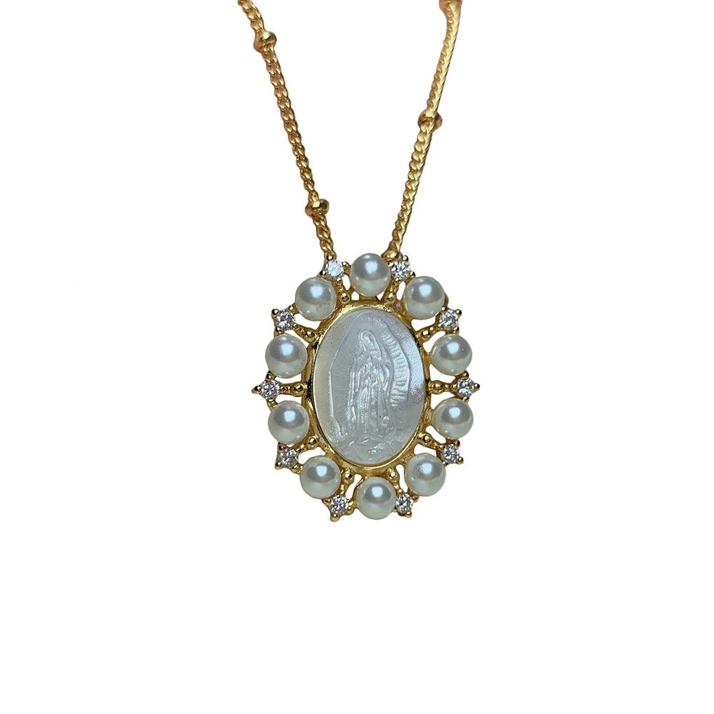Vintage Our Lady of Guadalupe Necklace