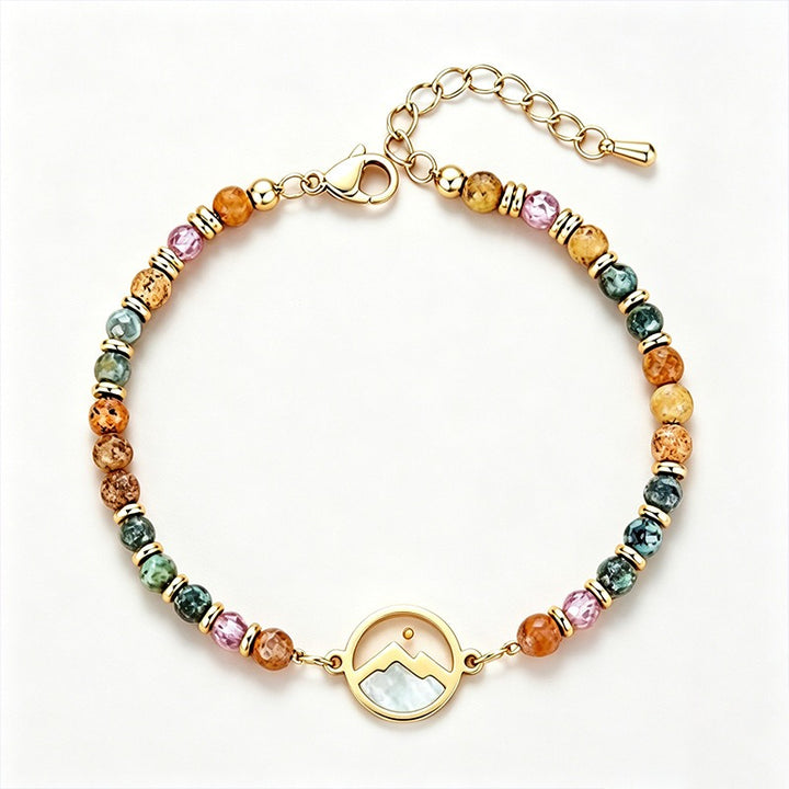 Mustard Seed Faith Talisman Natural Stone Mountain Bracelet