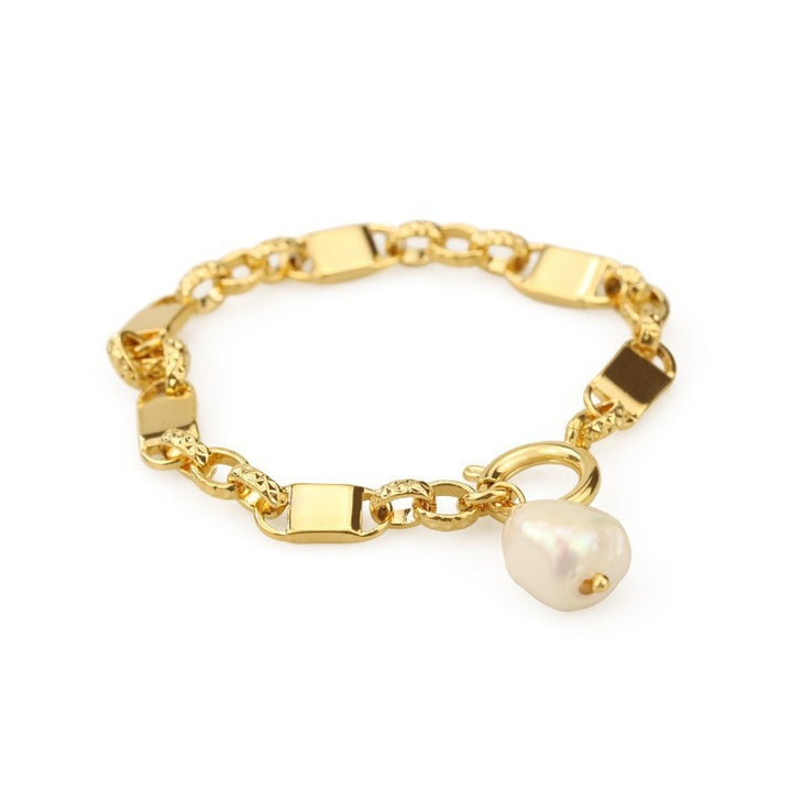 Multiple Styles 18K Gold Plated Pearl Bracelet