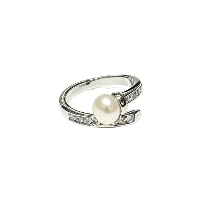Classic French Pearl Open Ring
