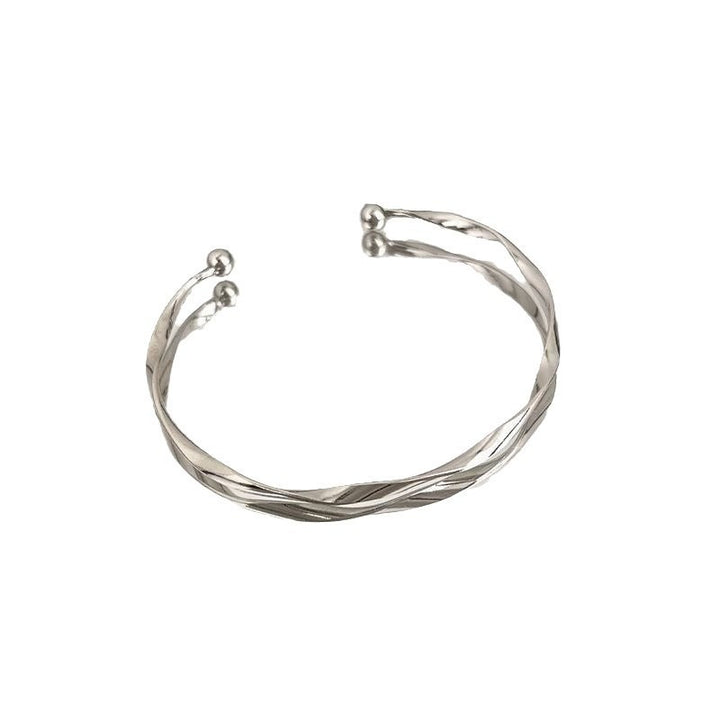 S925 Silver Platinum Plated Mermaid Tears 2-Piece Bracelet Set