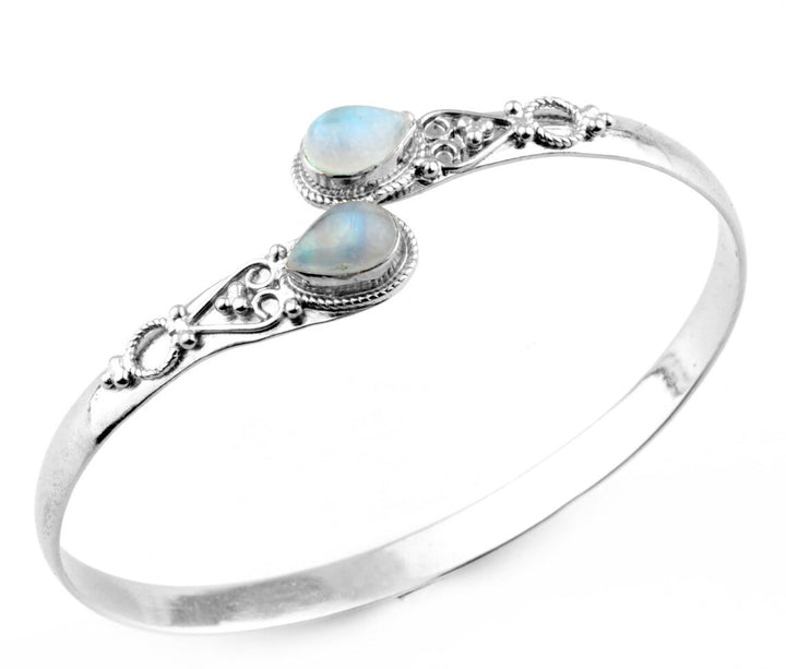 S925 Silver Vintage Filigree Open Cuff Bracelet