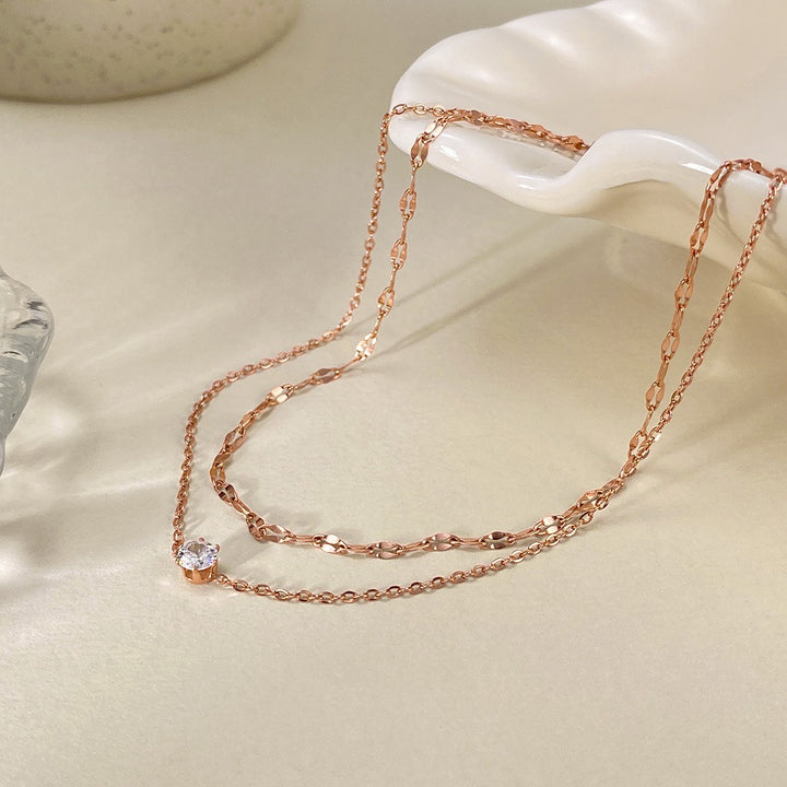 Starlight Shimmer 18K Gold Layered Moissanite Anklet