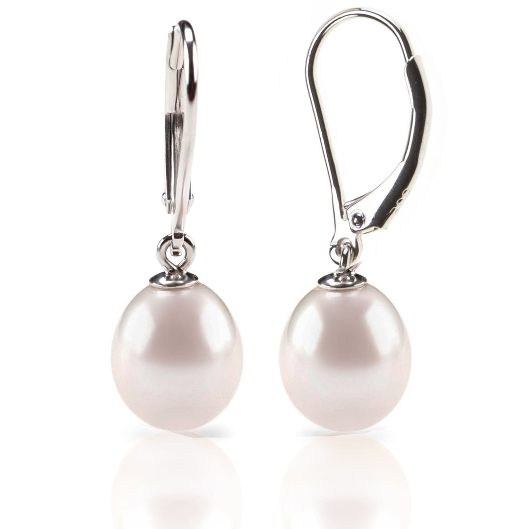 「Timeless Pearl」Classic Teardrop Pearl Drop Earrings
