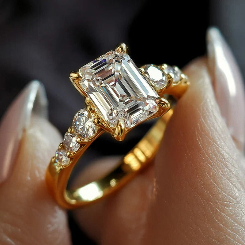 Classic Emerald Cut Solitaire Ring