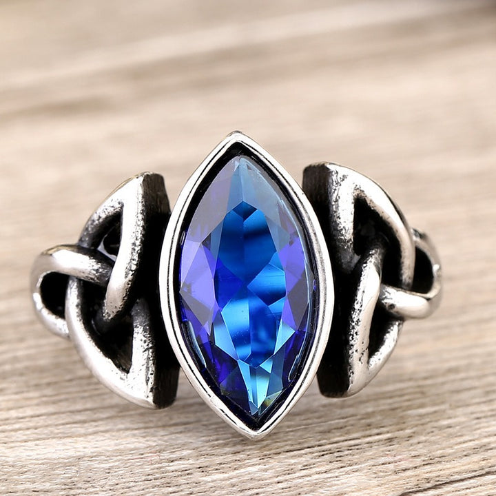 Vintage Celtic Knot Marquise Ring