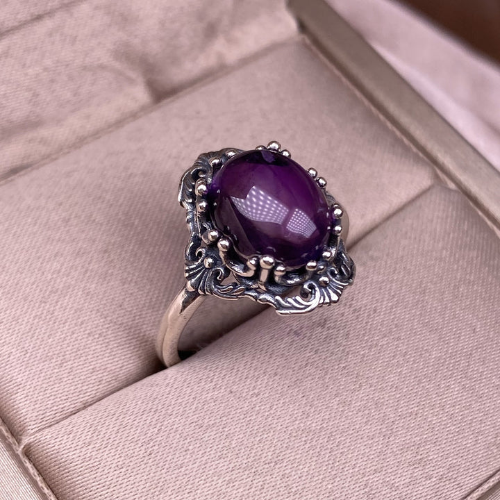 Vintage Natural Amethyst Ring