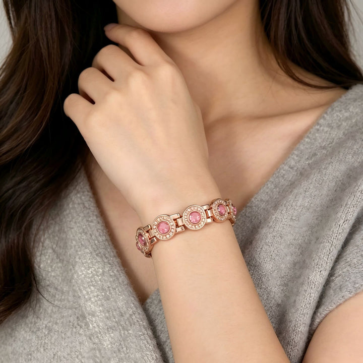 Crystal Energy Luxury Pavé Magnetic Therapy Bracelet
