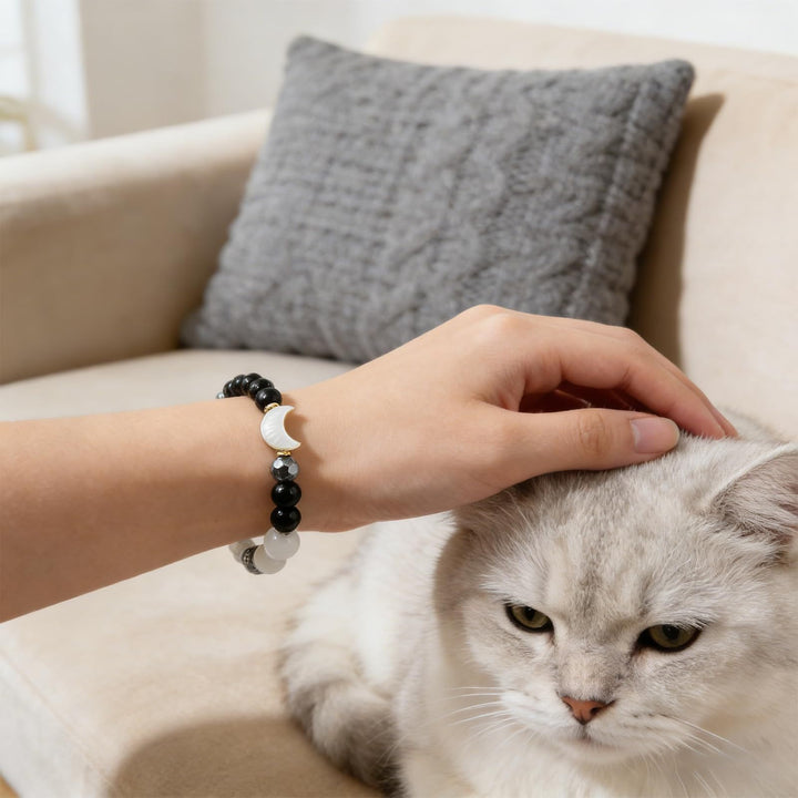 March Goddess Design Everyday Wear Beaded Stretch Bracelet