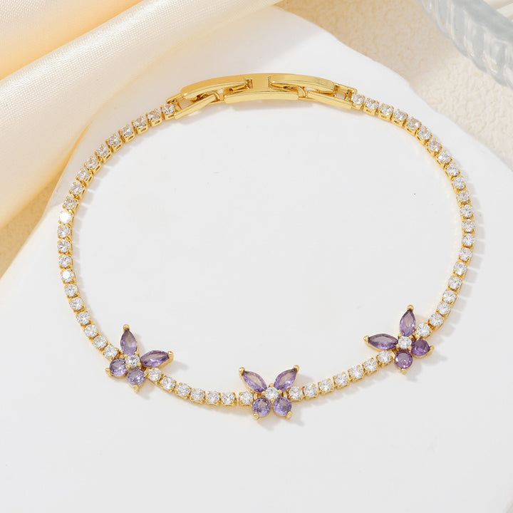 Marquise-Cut Butterfly Tennis Bracelet