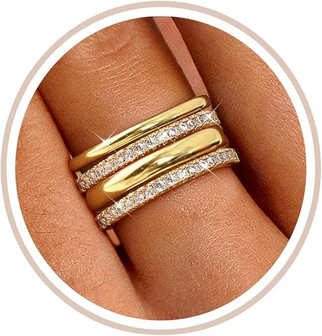 Minimalist Harmony S925 Silver Thin Band Stackable Ring Set
