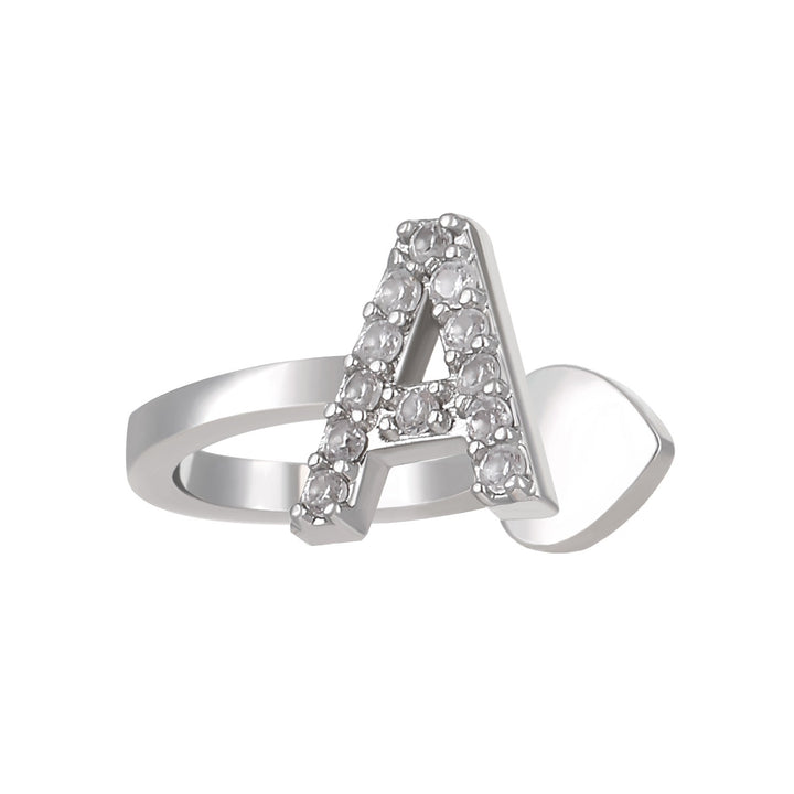 Trendy Minimalist CZ Initial Ear Cuffs / Studs