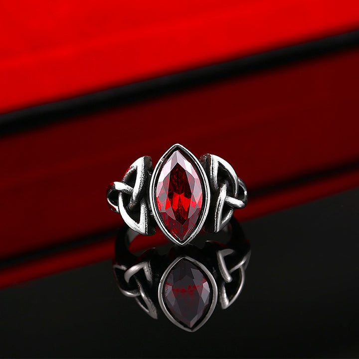 Vintage Celtic Knot Marquise Ring