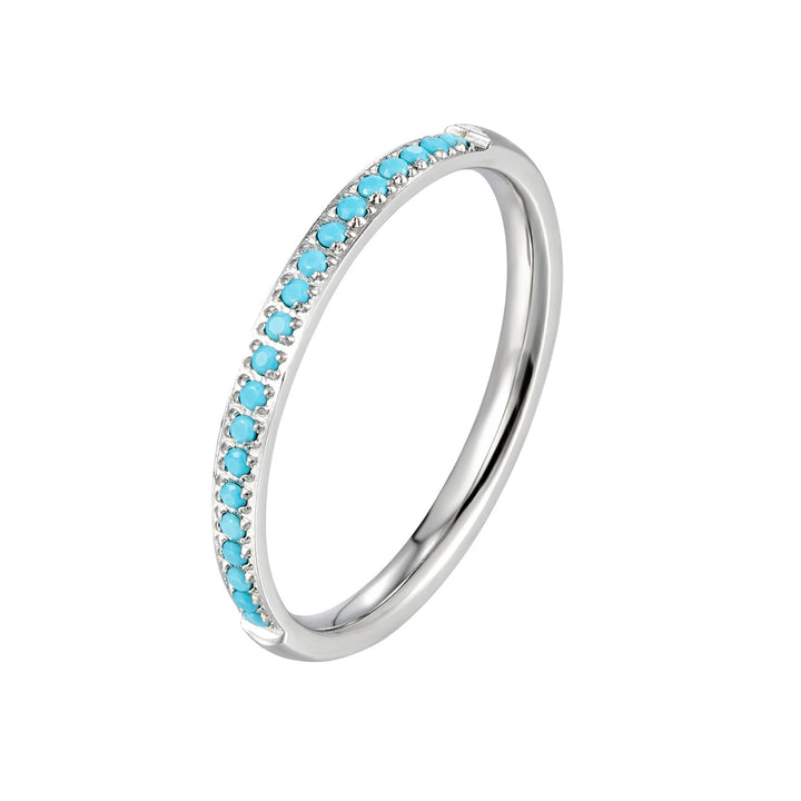 Minimalist Stacking 1.6mm Ultra-Thin Micro-Pavé Eternity Ring