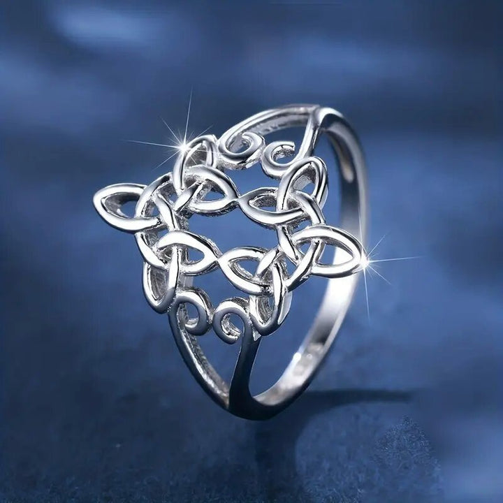 Celtic Witches' Knot Protection S925 Silver Ring