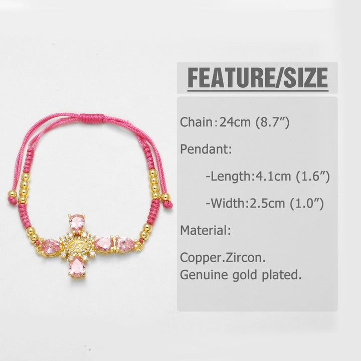 「Our Lady Cross」Handwoven Protection Bracelet