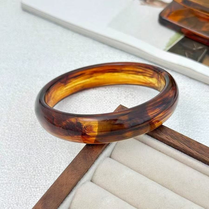 Vintage Resin Bangle Bracelet Set of 3