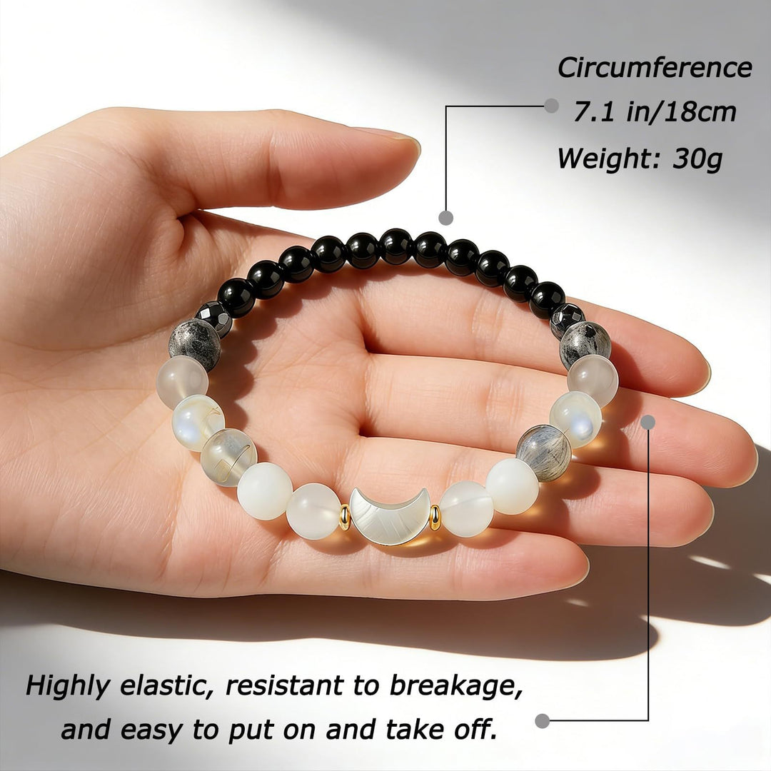 March Goddess Design Everyday Wear Beaded Stretch Bracelet