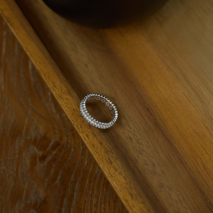 S925 Sterling Silver Moissanite Eternity Band Collection