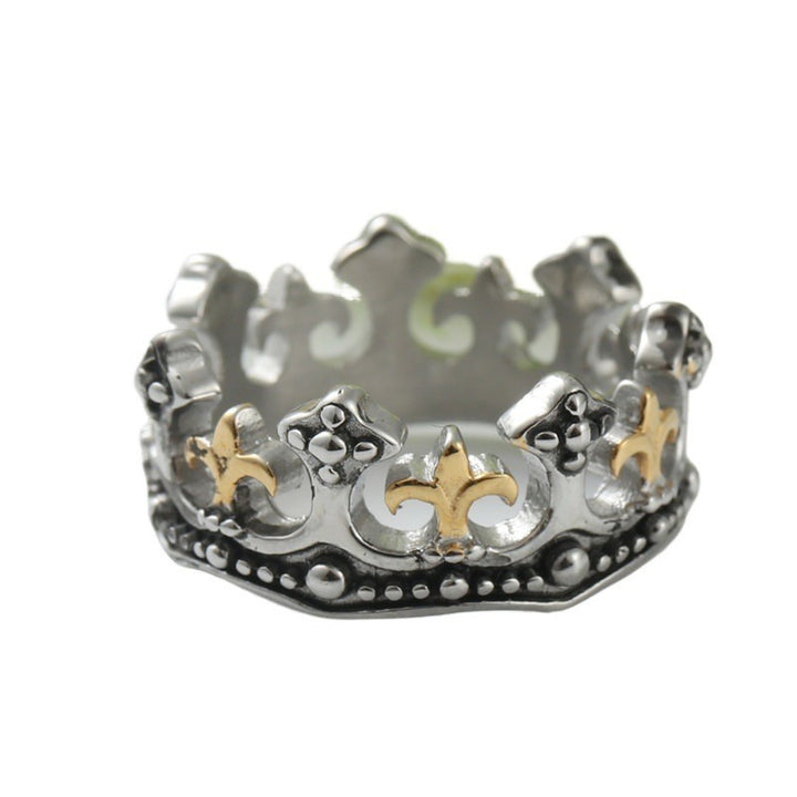 Vintage Fleur-de-lis Crown Ring