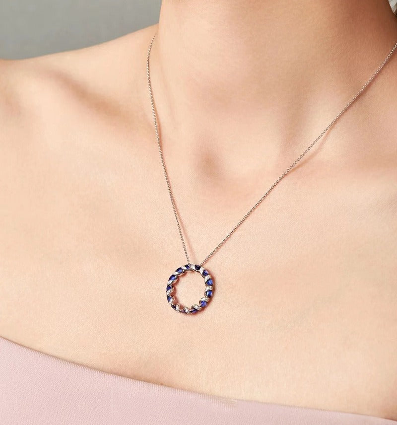 Intertwined Elegance S925 Silver Handcrafted Gemstone Pavé Band Ring