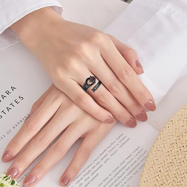 Celestial Ward S925 Silver Vintage Witch's Knot Adjustable Ring