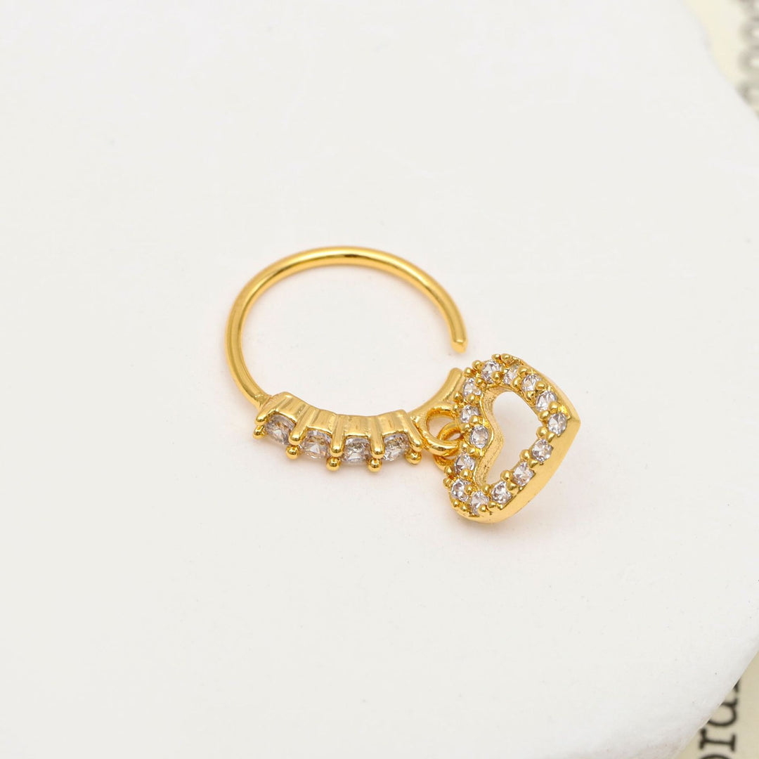 Minimalist Cubic Zirconia Turquoise Drop Rings