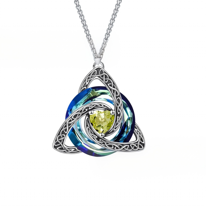 Guardian Amulet Vintage Witch's Knot Birthstone Necklace