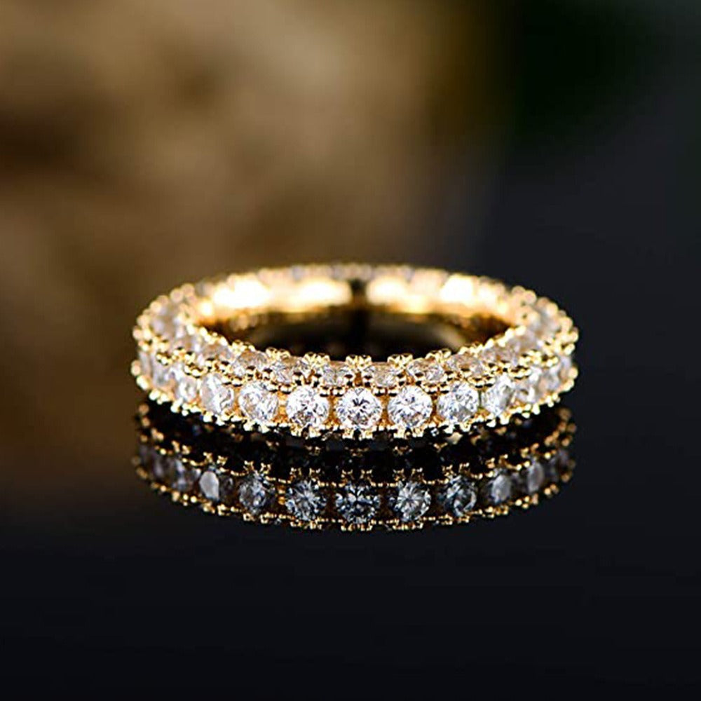 Triple Row Starlight Eternity Band