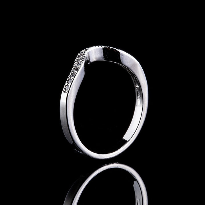 S925 Silver Platinum Plated Stellar Halo 3-Piece Moissanite Ring Set