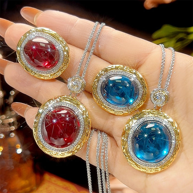 18K Gold Two-Tone Micro-Pavé Star Gemstone Set